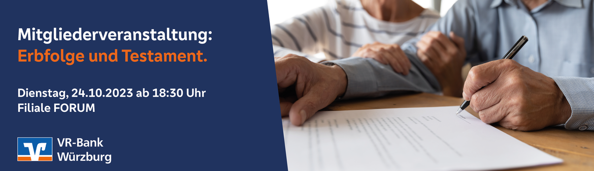 Mitgliederveranstaltung: Erbfolge und Testament