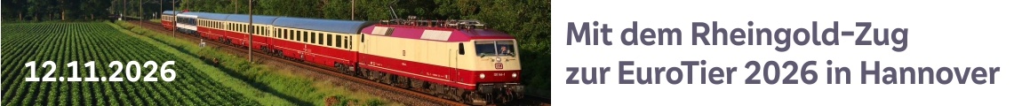 Mit dem "Rheingold"-Zug zur EuroTier
