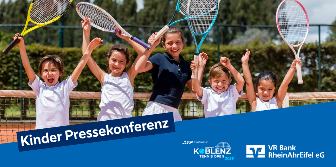 Kinder Pressekonferenz Koblenz Tennis Open