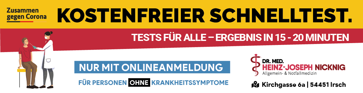 Corona Schnelltests | Teststation Irsch Saarburg
