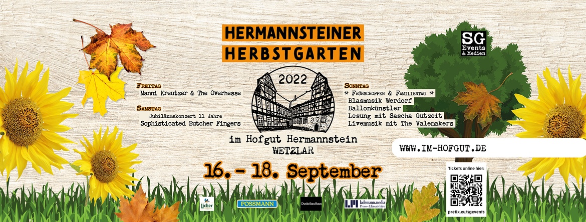 Hermannsteiner Herbstgarten: 11 Jahre Sophisticated Butcherfingers - das Jubiläumskonzert