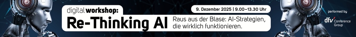 digital workshop: Re-Thinking AI - Raus aus der  Blase: AI-Strategien, die wirklich funktionieren.