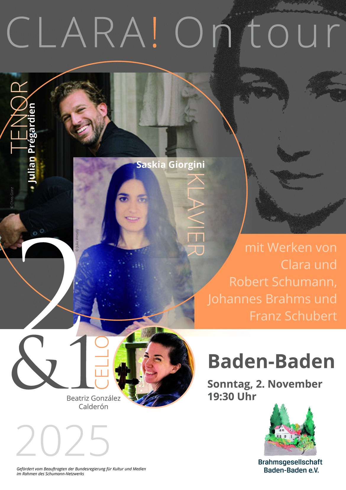 Julian Prégardien & Saskia Giorgini - Clara! On Tour