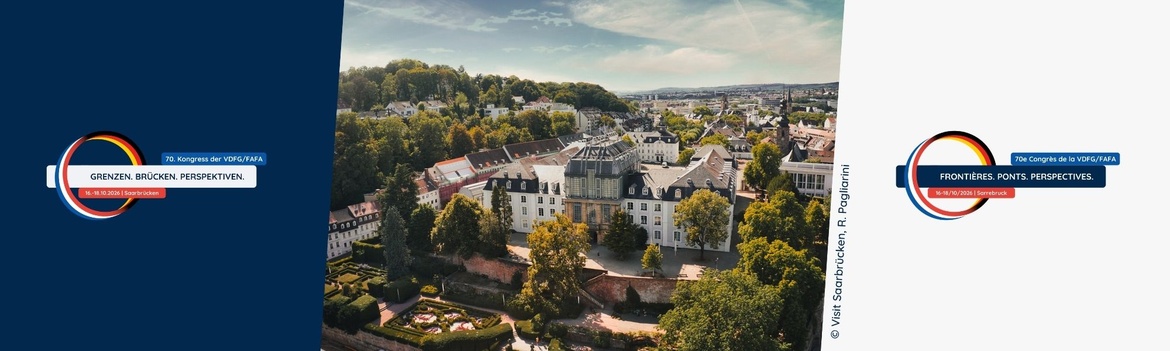 VDFG/FAFA-Kongress 2026: "Grenzen. Brücken. Perspektiven."