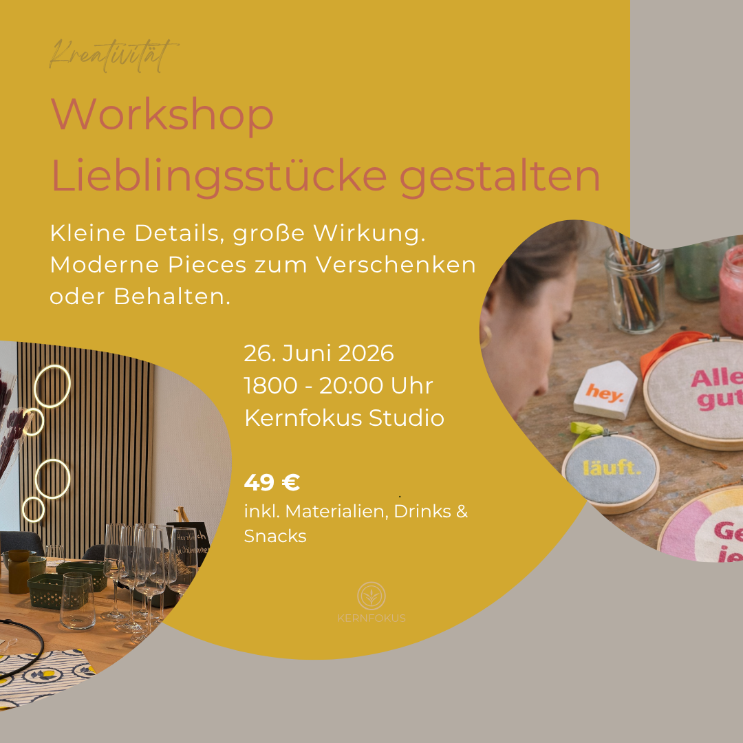 Kreativworkshop - Lieblingsstücke gestalten