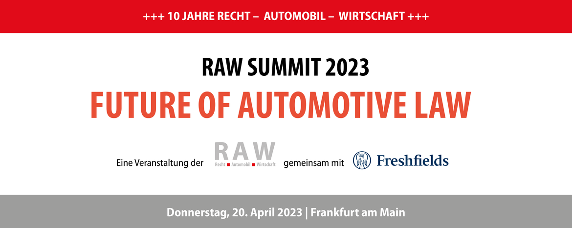 RAW Summit 2023 - Future of Automotive Law