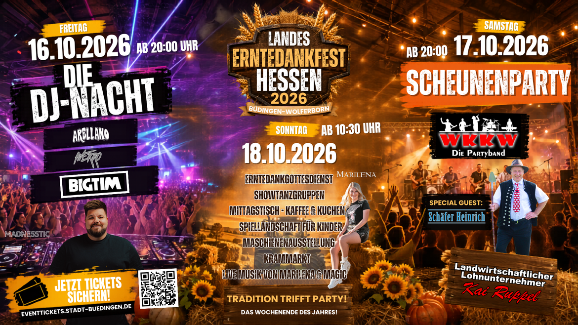 Landeserntedankfest Hessen mit BIG TIM, WKKW und Schäfer Heinrich