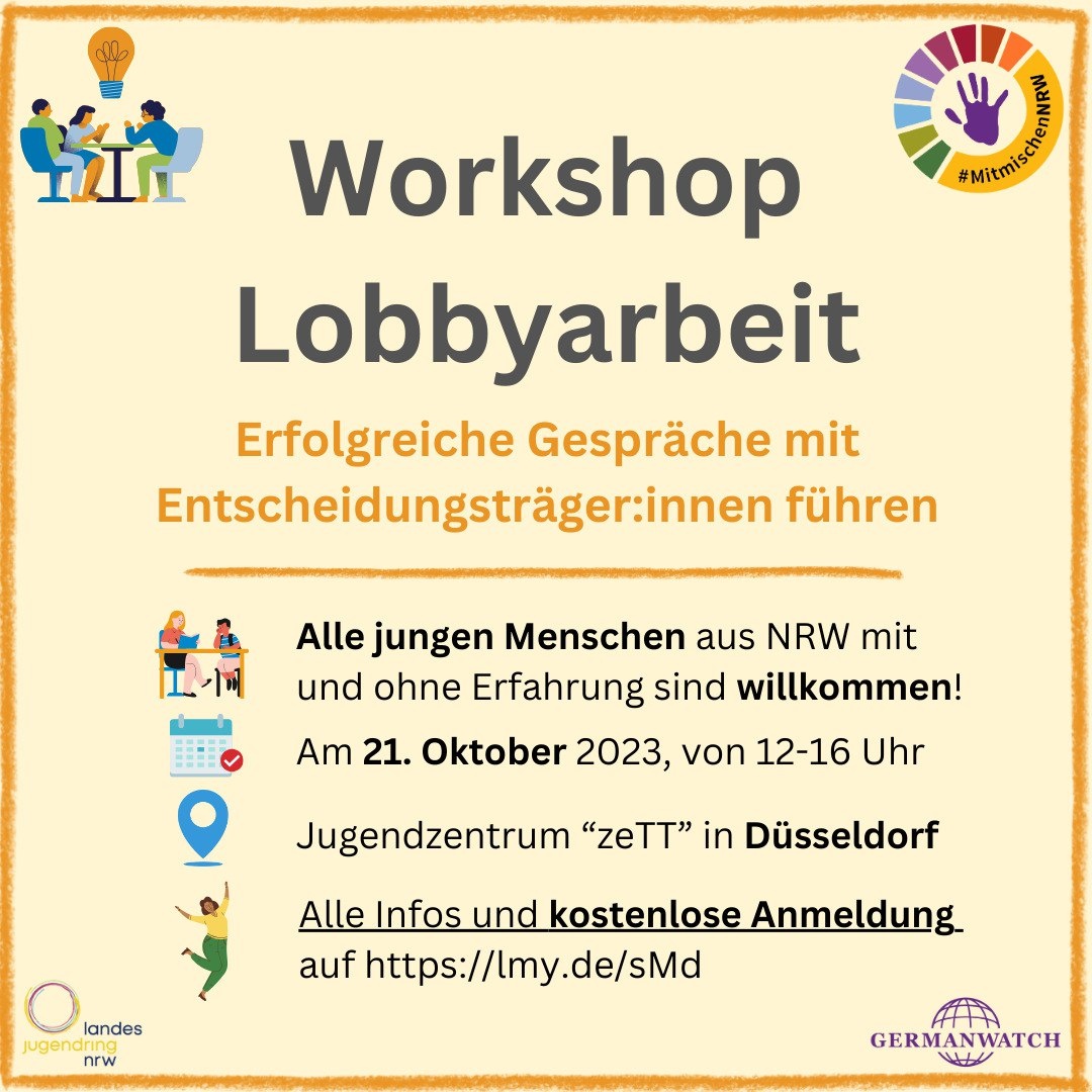 Jugendworkshop: Sprechen mit Entscheidungsträger:innen