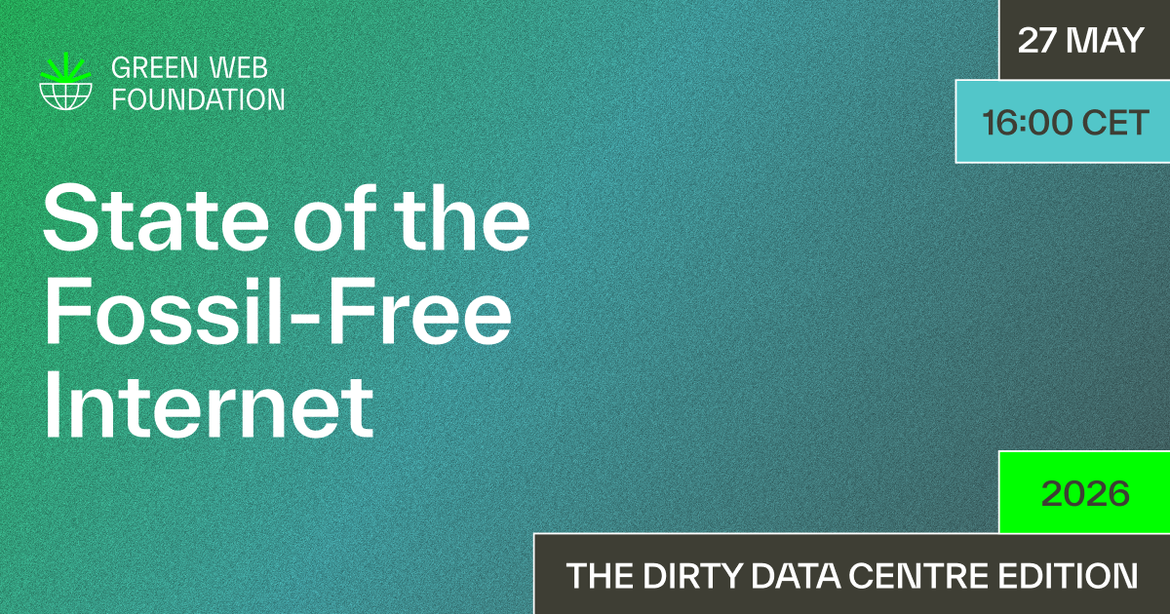 State of the fossil-free Internet: Public Briefing