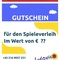 Entlehngutschein beliebiger Wert