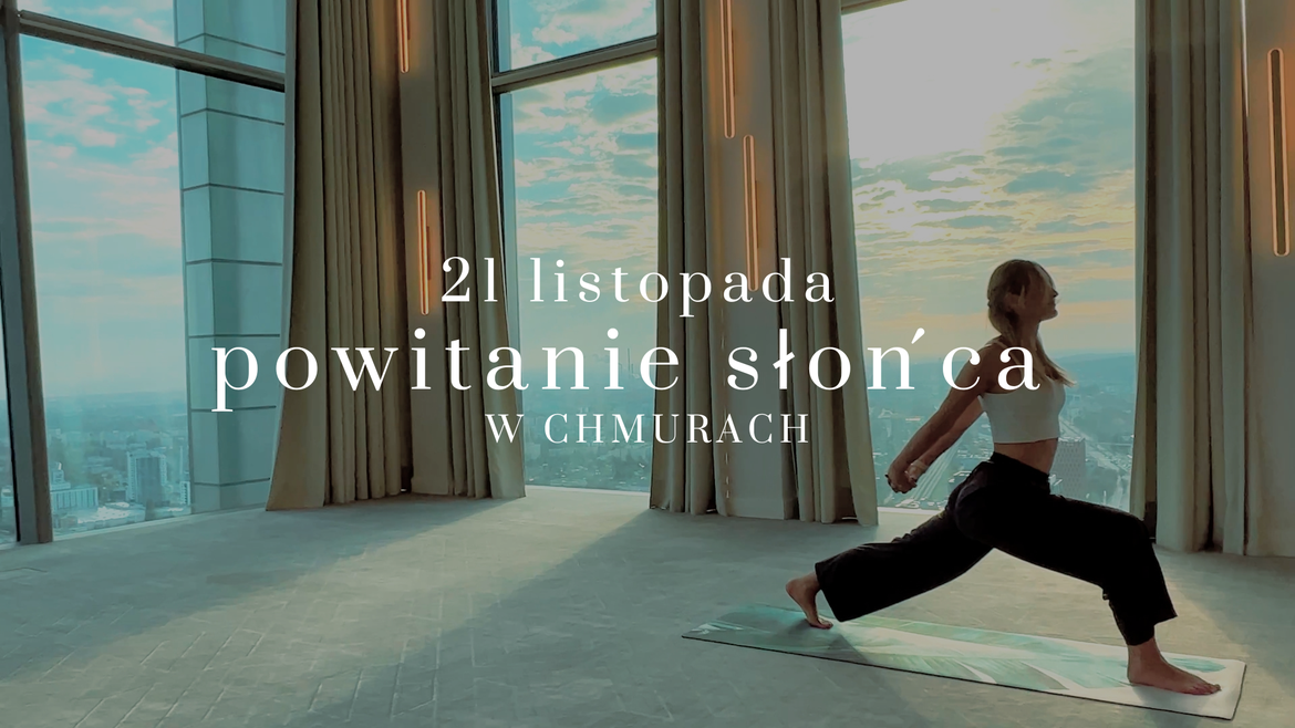 Powitanie słońca w chmurach