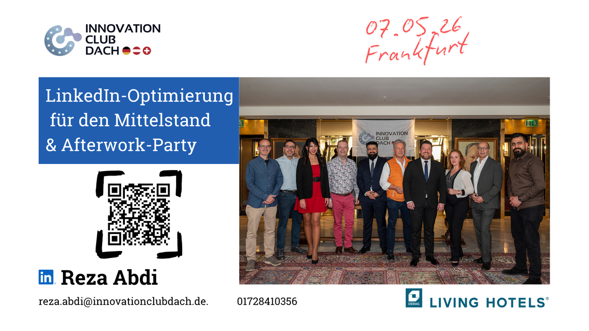 Frankfurt am Main, LinkedIn-Profil-Optimierung für den Mittelstand & Afterwork-Networking mit Live-Musik