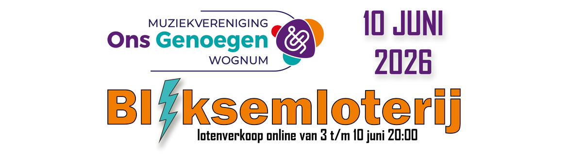 Ons Genoegen Bliksemloterij 2026