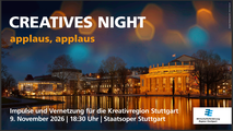 CREATIVES NIGHT 2026 * Applaus, Applaus