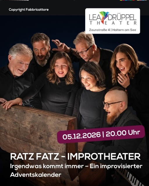 Ratz Fatz Improtheater - Irgendwas kommt immer - Ein improvisierter Adventskalender