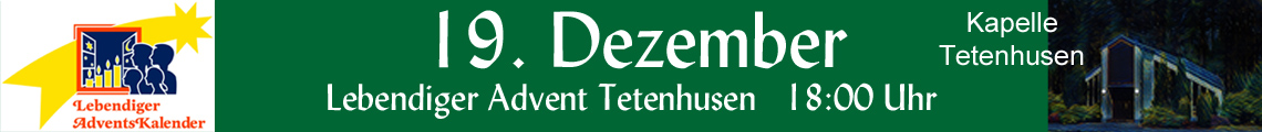 Lebendiger Advent Tetenhusen 18:00 Uhr