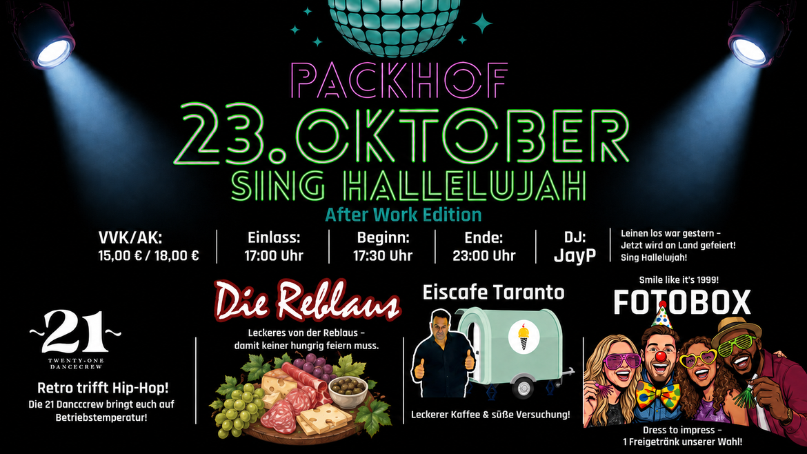 Sing Hallelujah im Packhof