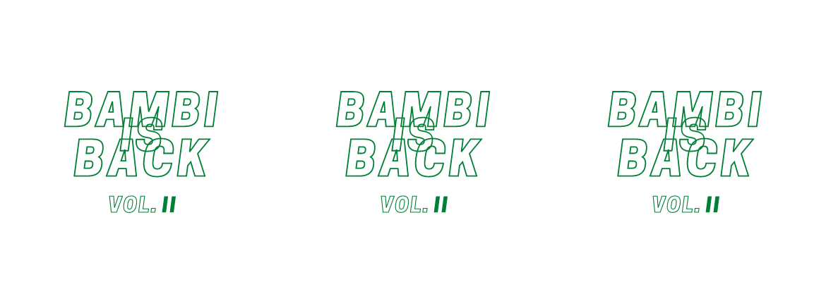 Musikalische Freiluftkultur - "BAMBI IS BACK Vol. 2" - 23.07.2021