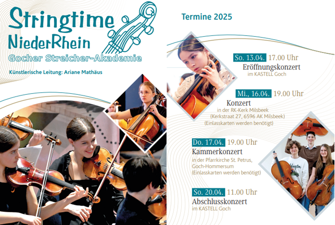 Stringtime NiederRhein 2025: Konzert in der Pfarrkirche St. Petrus Hommersum