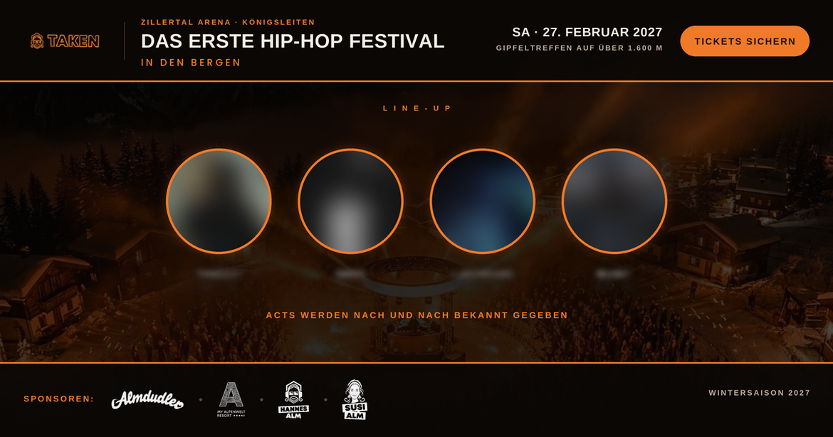 The First Hip-Hop & Rap Festival at 1,600 Metres | presented by TAKEN