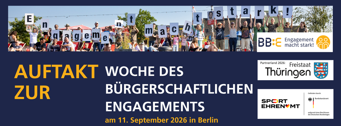 Auftakt-Veranstaltung zur Woche des bürgerschaftlichen Engagements 2026