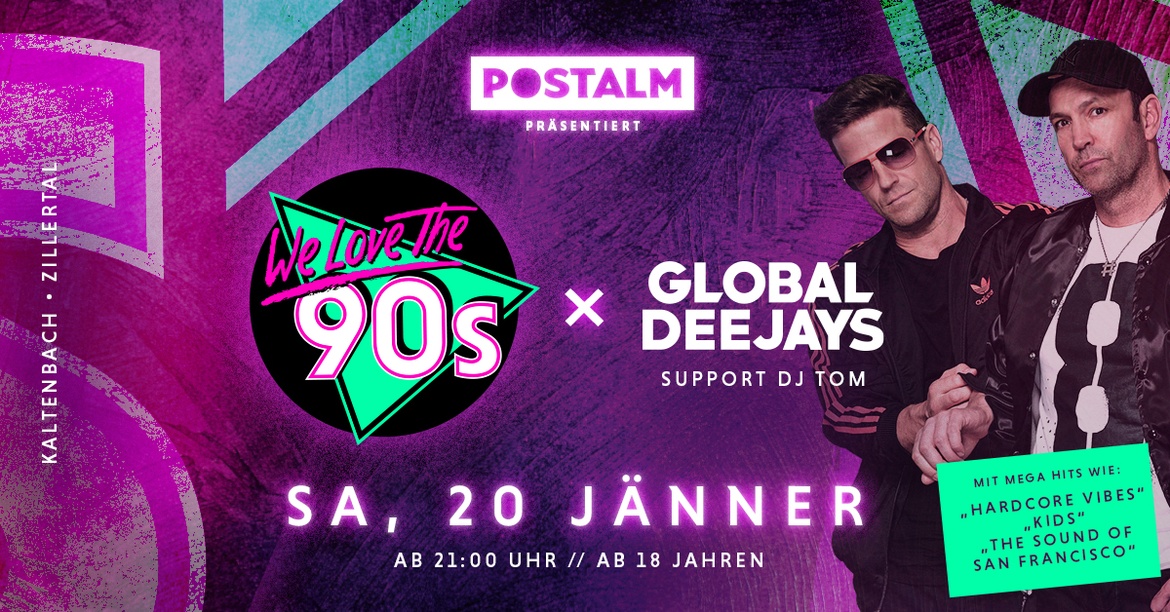 GLOBAL DEEJAYS / DJ TOM - WE LOVE THE 90´s
