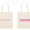 Tasche "Hey Du"  mit OAMN Logo in der Farbe fuchsia