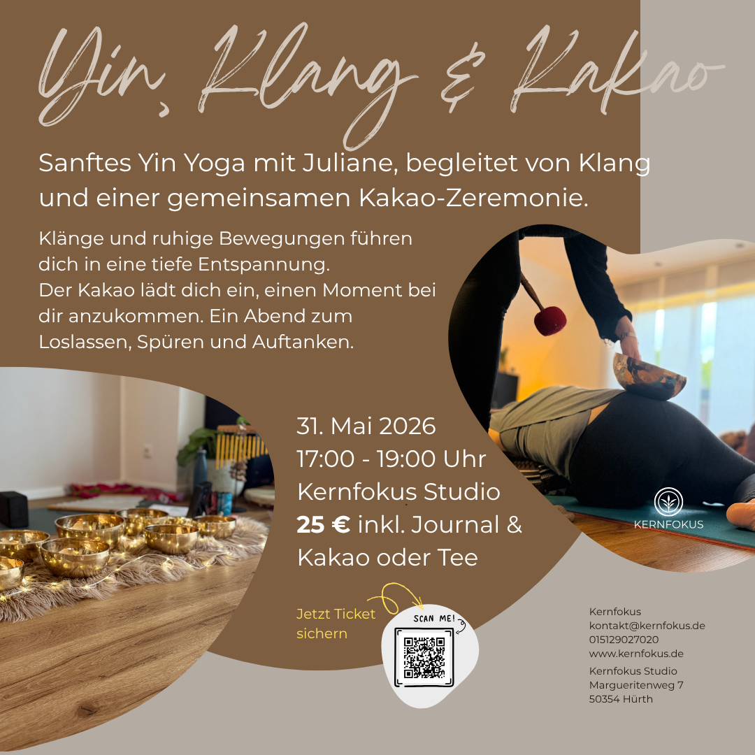 Workshop Regulation und Entspannung - Yin, Klang & Kakao