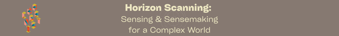 Horizon Scanning: Sensing & Sensemaking for a Complex World