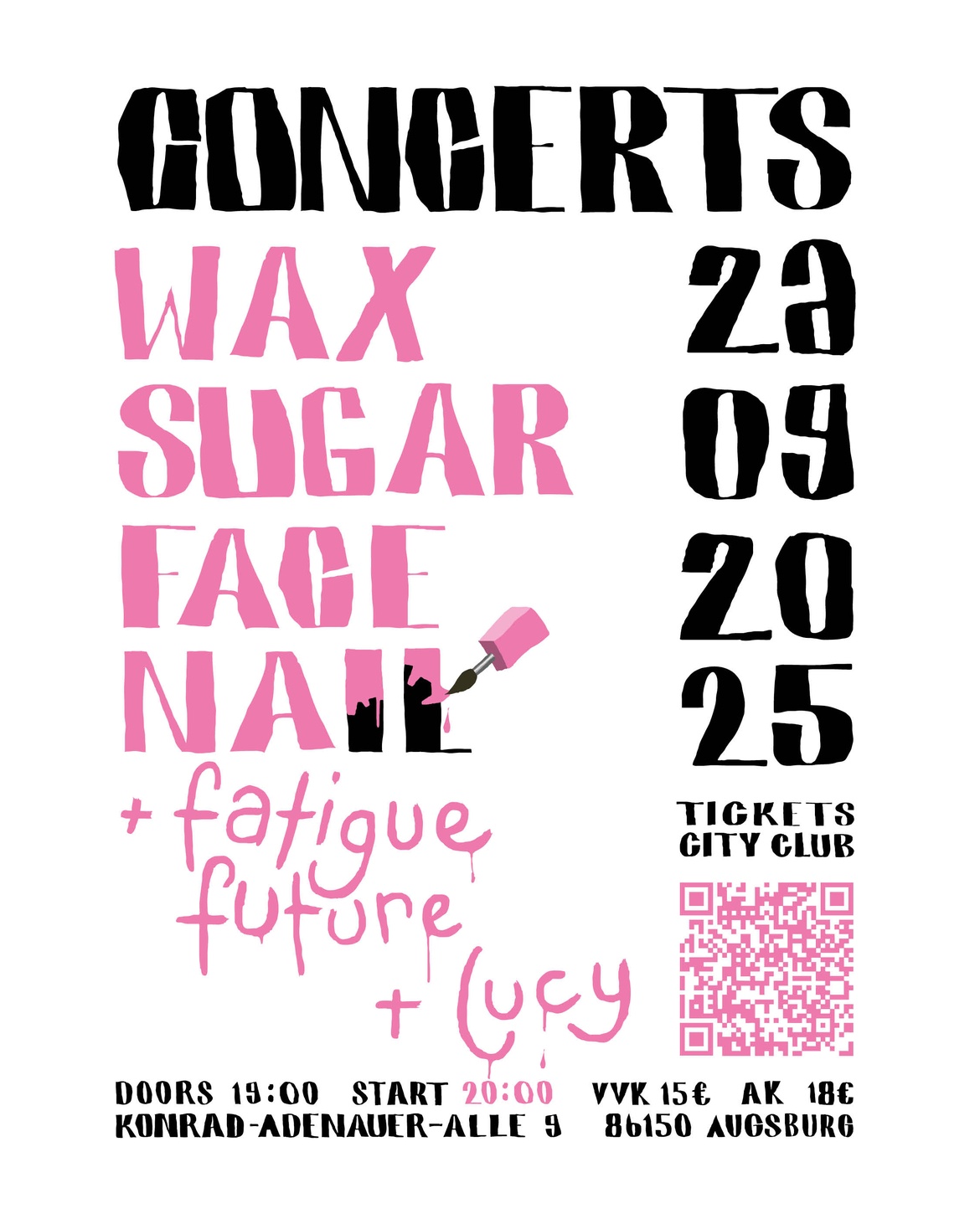 Wax Sugar Face Nail + Lucy + Fatigue Future