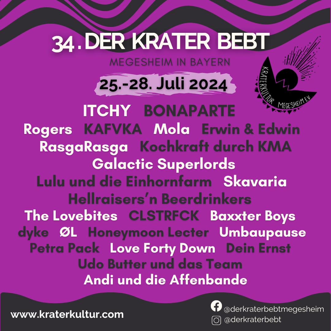 XX 34. Open Air - Der Krater Bebt in Megesheim