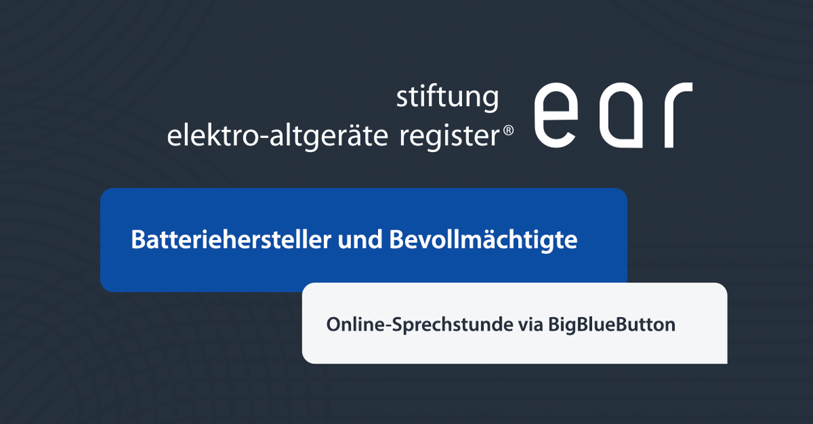 Online-Sprechstunde für Batteriehersteller und Bevollmächtigte