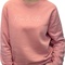 Neu! Rundhals-Sweatshirt "Rosa Wolken". Farbe: canyon pink, Druckfarbe weiß