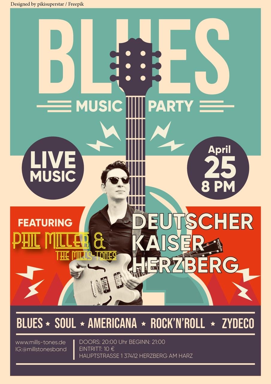 Blues Night mit Phil Miller & The Mills-Tones