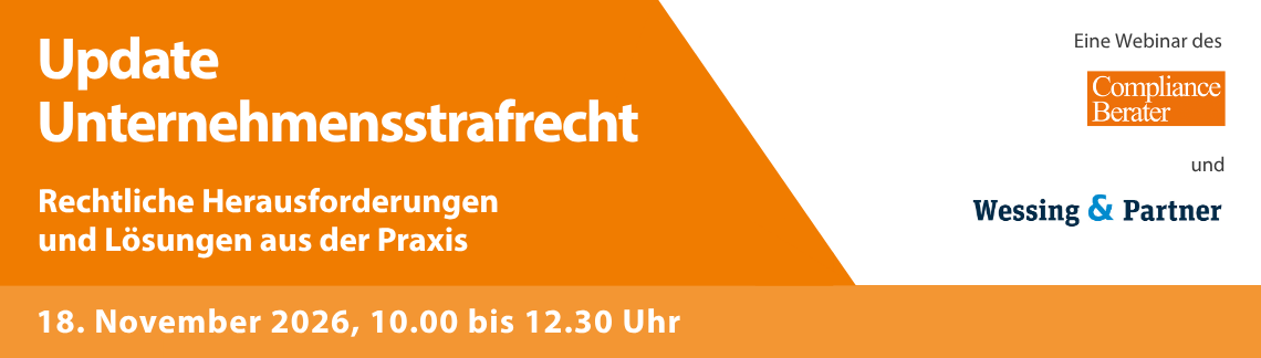 Update Unternehmensstrafrecht