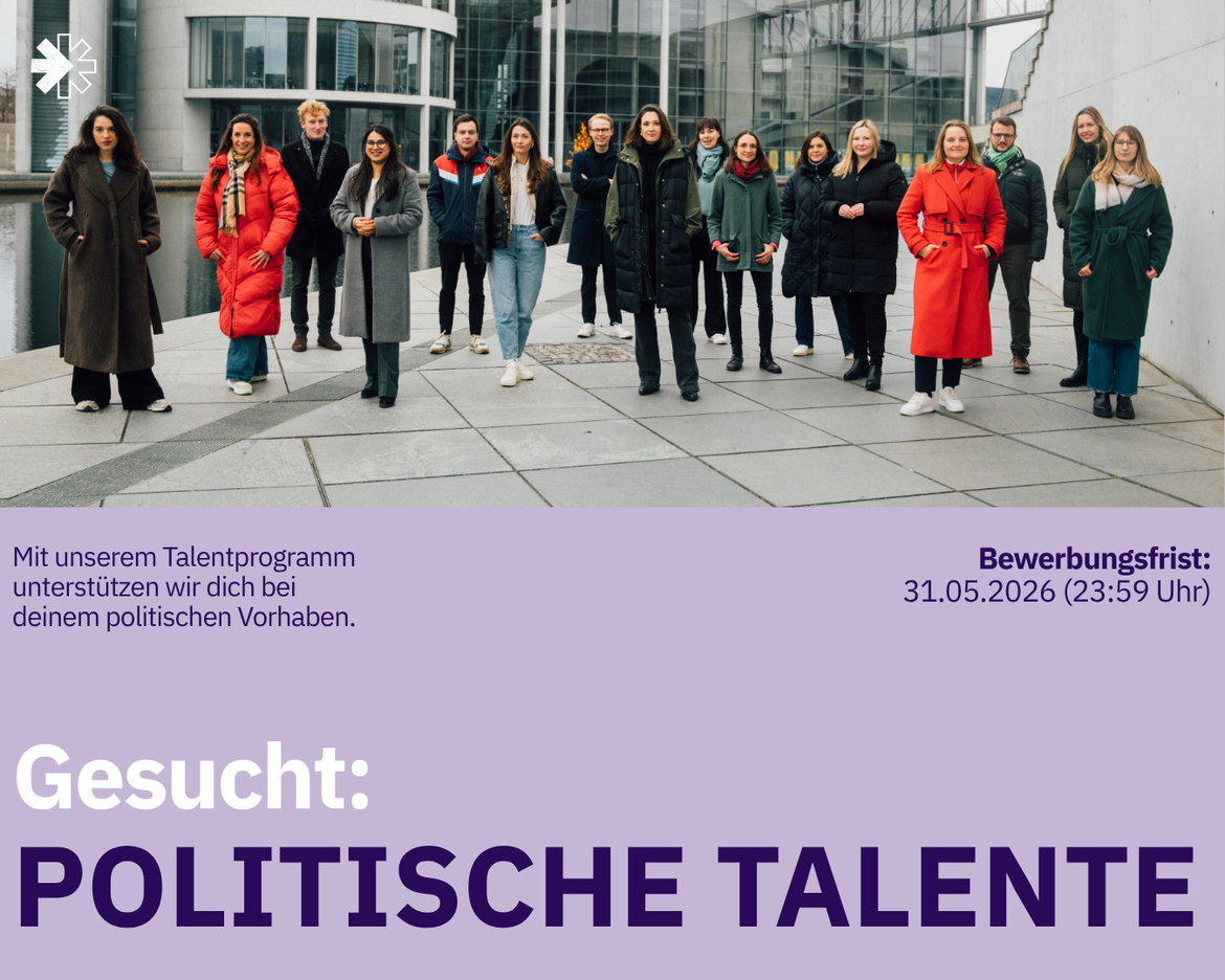 Sprechstunde JoinPolitics: Talentprogramm