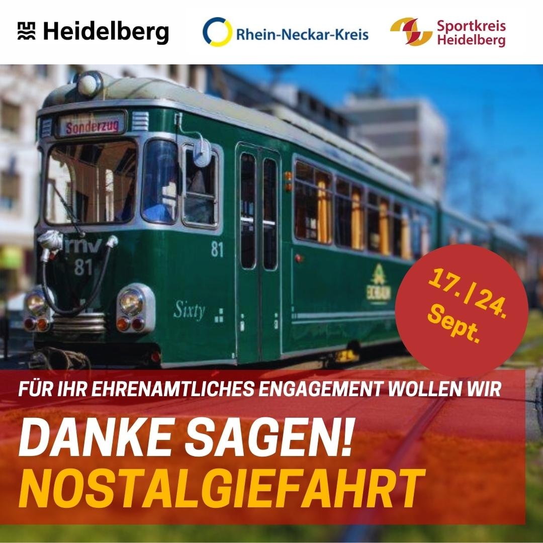 Ehrenamtsfahrt mit nostalgischer Straßenbahn