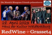 XX Munich Bluegrass Friends e.V. präsentiert: RedWine und Grasset4 (Haus der Kultur/Waldkraiburg)