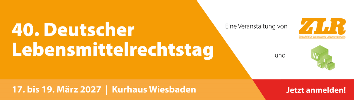 40. Deutscher Lebensmittelrechtstag 2027