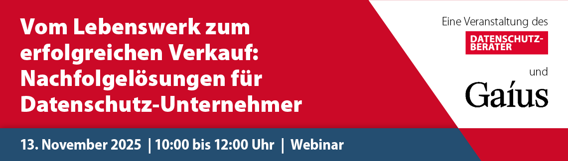 "Vom Lebenswerk zum erfolgreichen Verkauf: Nachfolgelösungen für DS-Unternehmer"