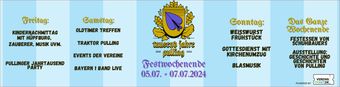 1000 Jahre Pulling | Festwochenende