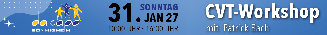 CVT Workshop mit Patrick Bach