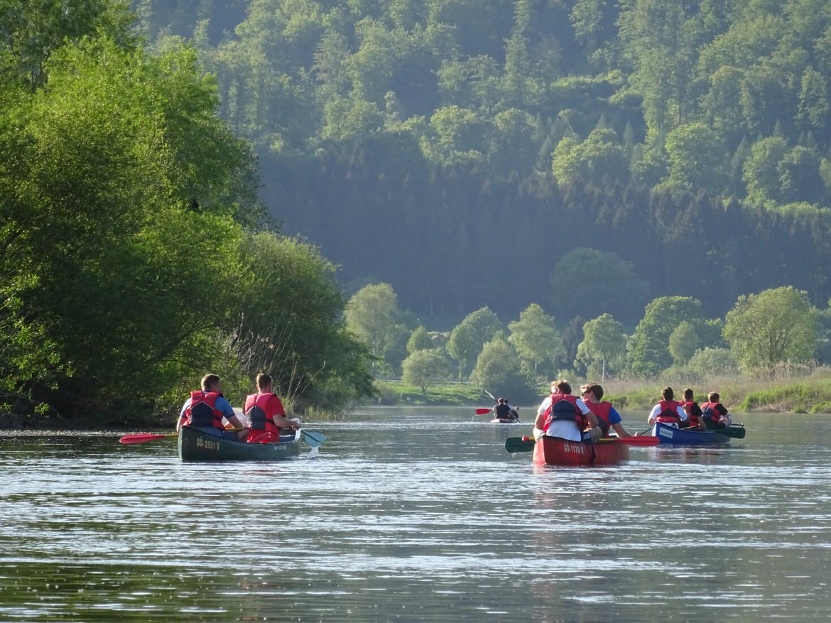 Unterwegs auf dem Wasser im Naturpark Münden (13.07.)