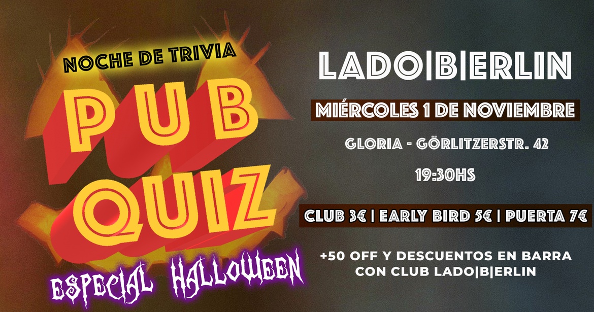 Pub Quiz Especial Halloween