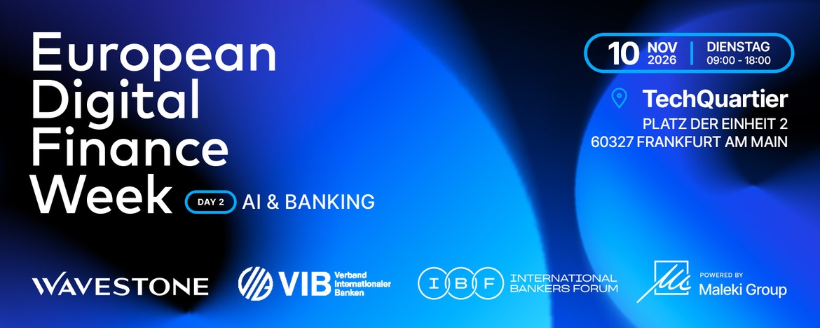European Digital Finance Week Day 2: AI & Banking