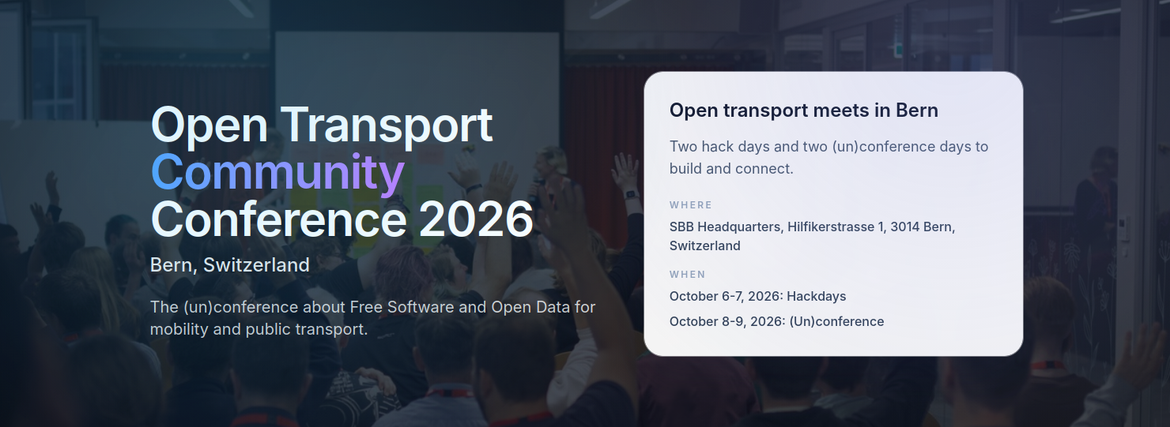 Open Transport Community Conference 2026