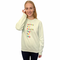 Neu! Rundhals-Sweatshirt "Schritt für Schritt". Farbe lime green, Druckfarbe bunt