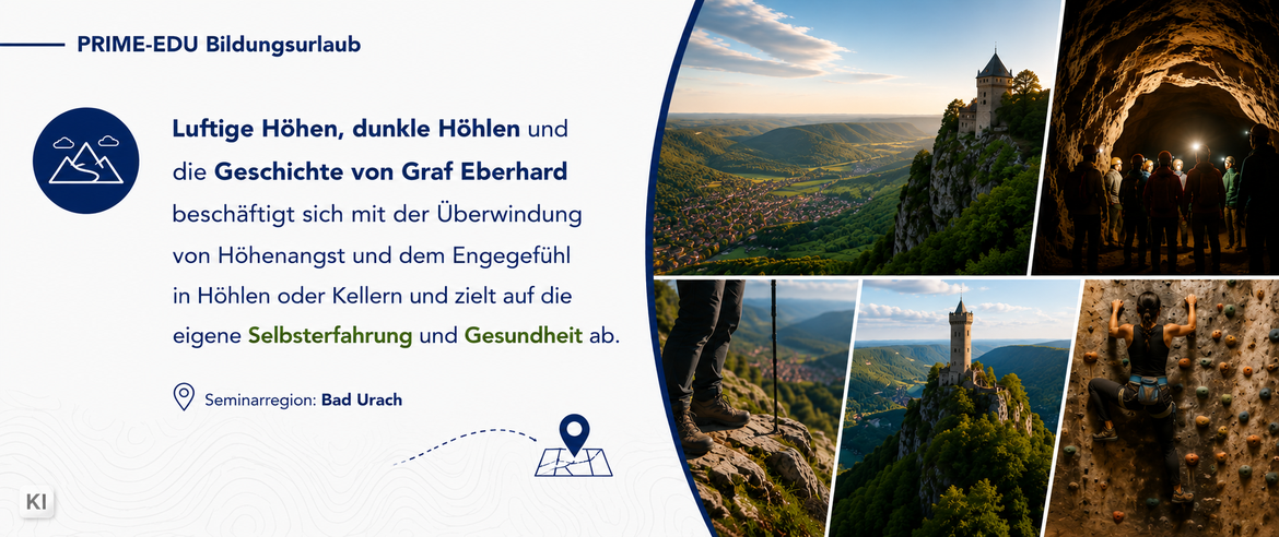 Luftige Höhen, dunkle Höhlen und die Geschichte von Graf Eberhard