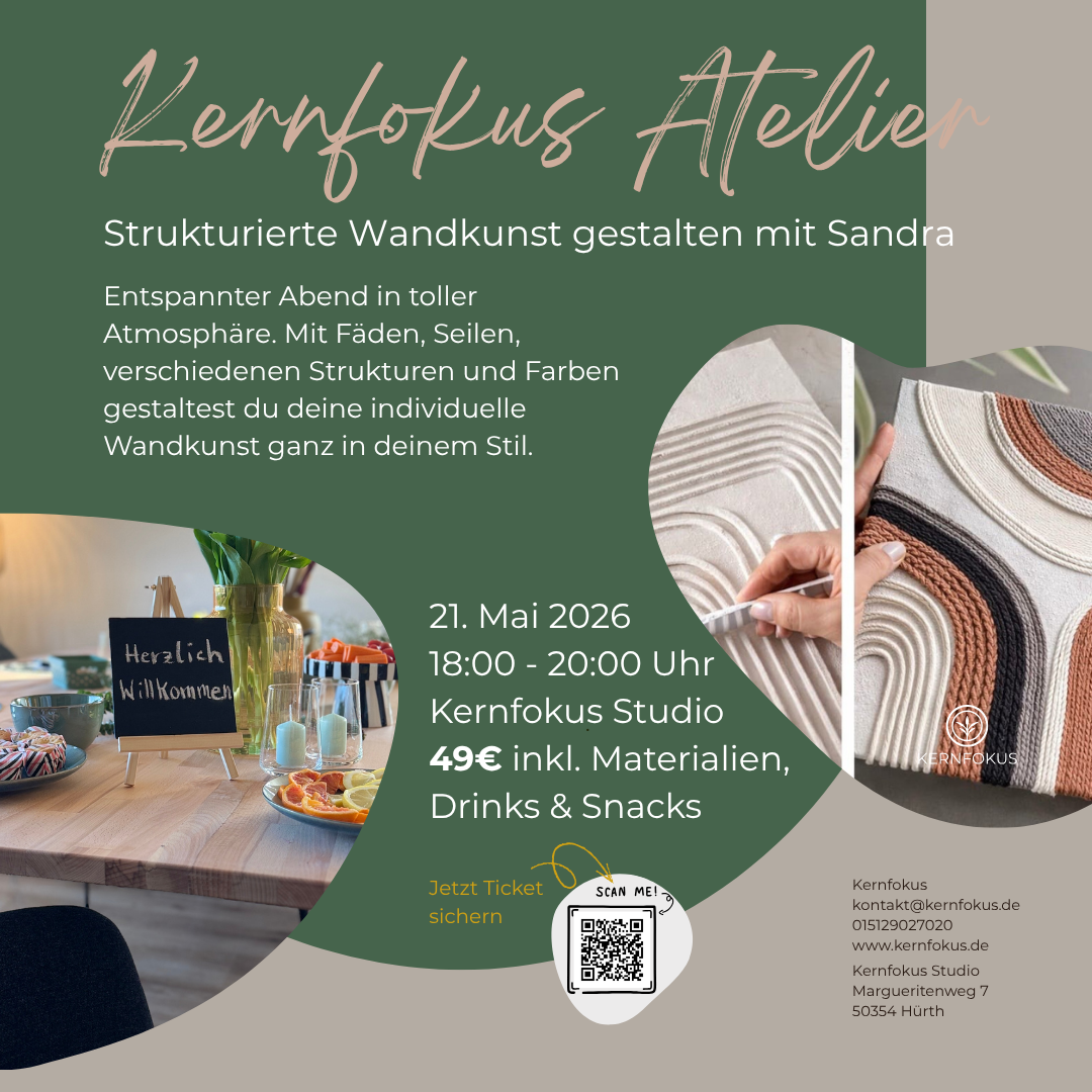 Workshop Kernfokus Atelier - Form & Flow
