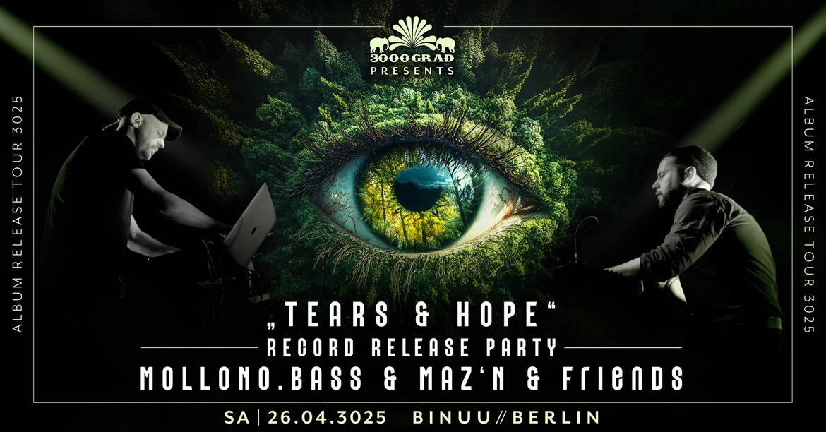 "TEARS & HOPE" MOLLONO.BASS & MAZ'N & FRIENDS RECORD RELEASE PARTY